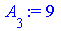 `assign`(A[3], 9)