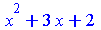 `+`(`*`(`^`(x, 2)), `*`(3, `*`(x)), 2)