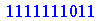 1111111011