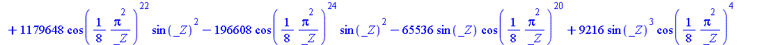 [{C = -2}, {C = 4}, {C = `+`(`/`(`*`(4, `*`(RootOf(`+`(64, `*`(405504, `*`(`^`(cos(`+`(`/`(`*`(`/`(1, 8), `*`(`^`(Pi, 2))), `*`(_Z)))), 12))), `-`(`*`(475136, `*`(`^`(cos(`+`(`/`(`*`(`/`(1, 8), `*`(`^...
