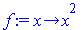 proc (x) options operator, arrow; `*`(`^`(x, 2)) end proc